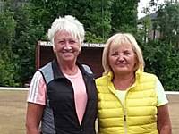 Ladies invit runners up Sue Tuffy and Elaine Harrington